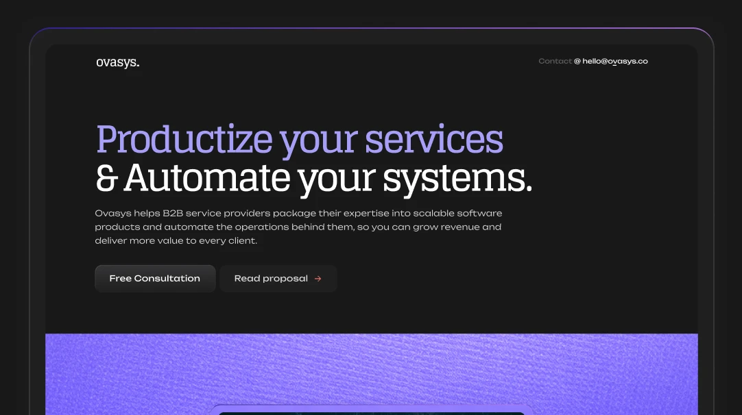 Ovasys website